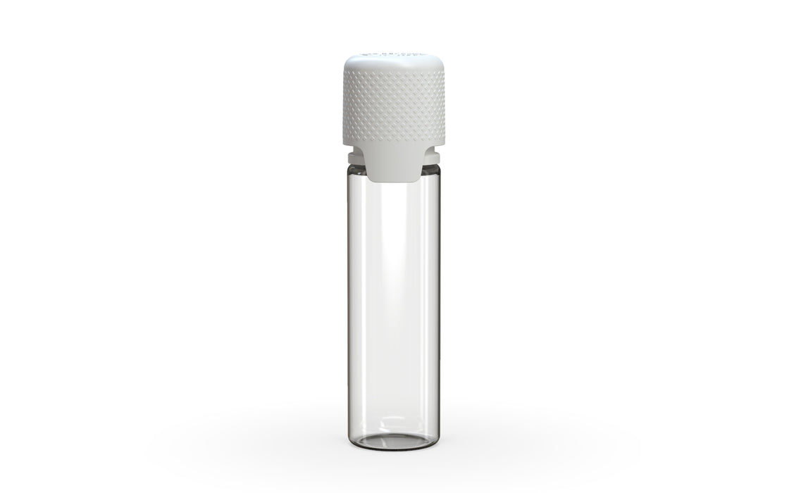 Chubby Gorilla - 20ML Aviator Bottle - Clear Natural Bottle / Opaque White Cap