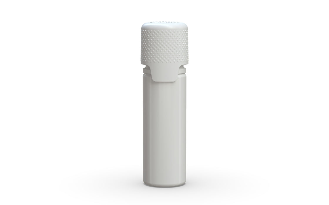 Aviator 16.5ML Bottle With Inner Seal & Tamper Evident Breakoff Band - Opaque White Bottle / Opaque White Cap