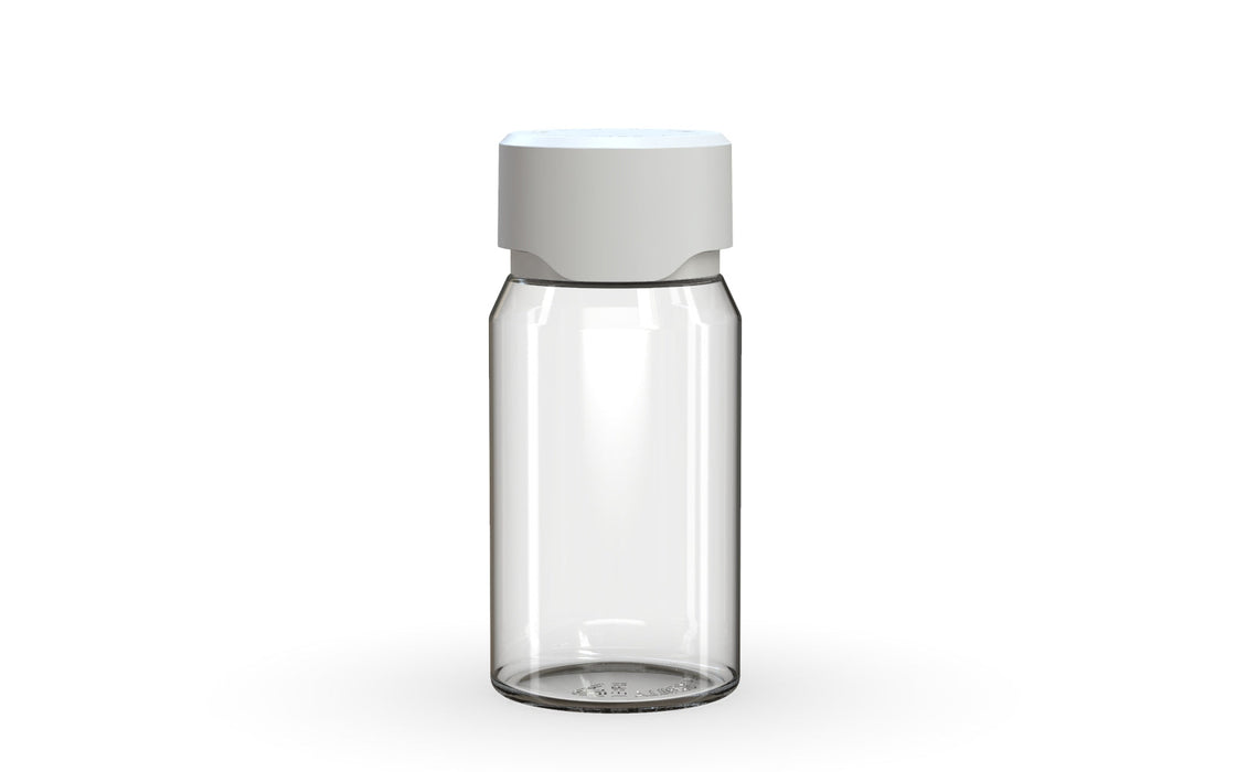 Chubby Gorilla Aviator Shot Bottle 60ml Mini - Clear bottle & White Cap
