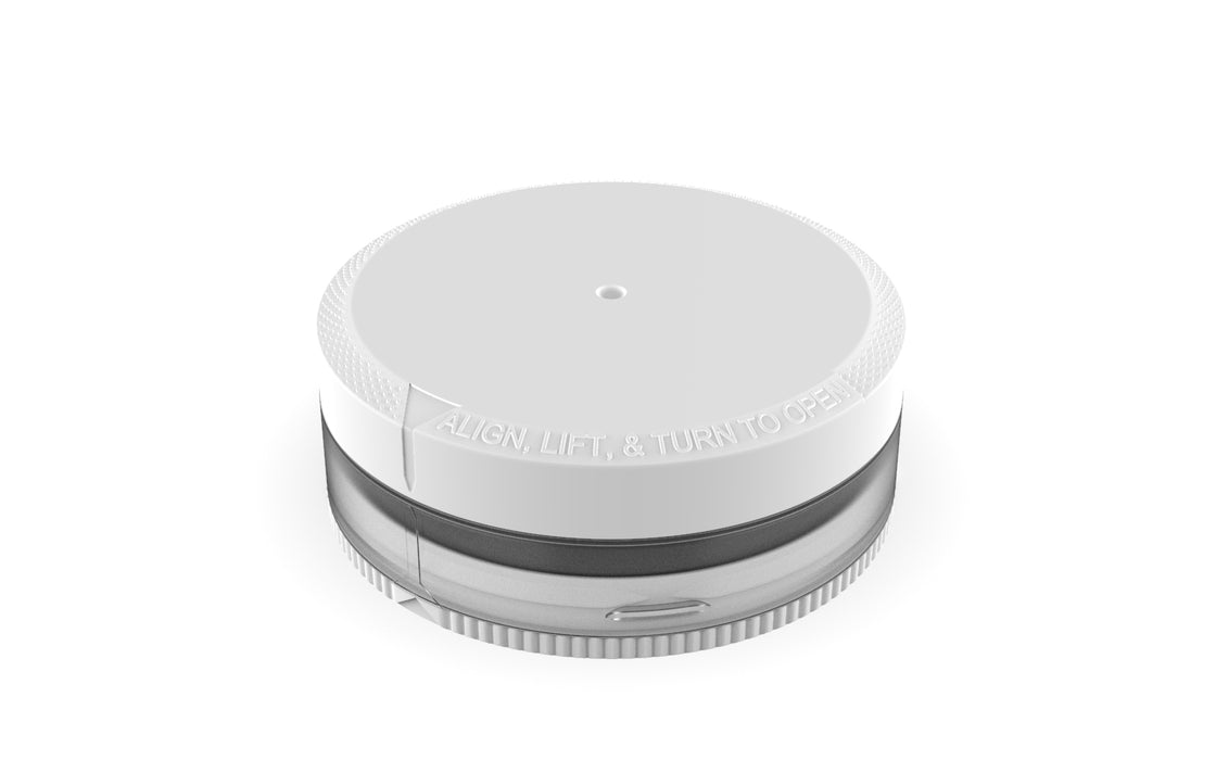 Pouch Container by Chubby Gorilla® - Clear Transparent - Opaque White Top & Bottom