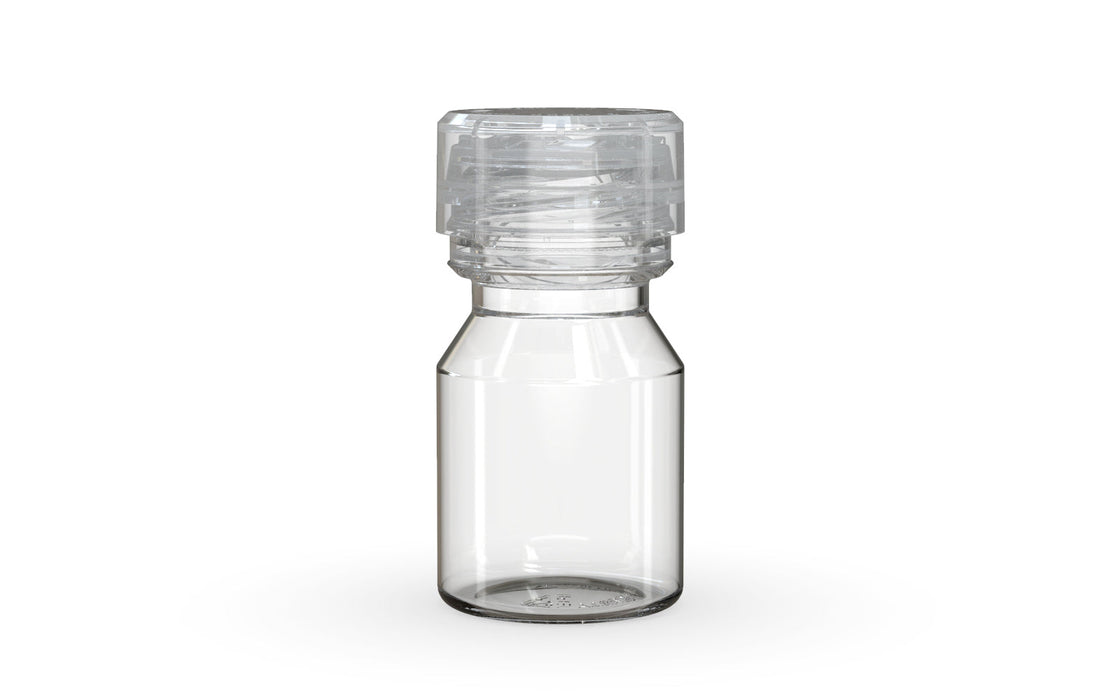 Chubby Gorilla Aviator Shot Bottle 30ml - Clear bottle & Clear Cap