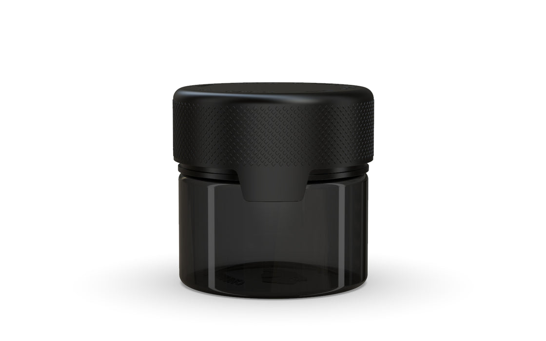 60CC/2FL.OZ/60ML Aviator CR - Container With Inner Seal & Tamper - Translucent Black With Opaque Black Lid