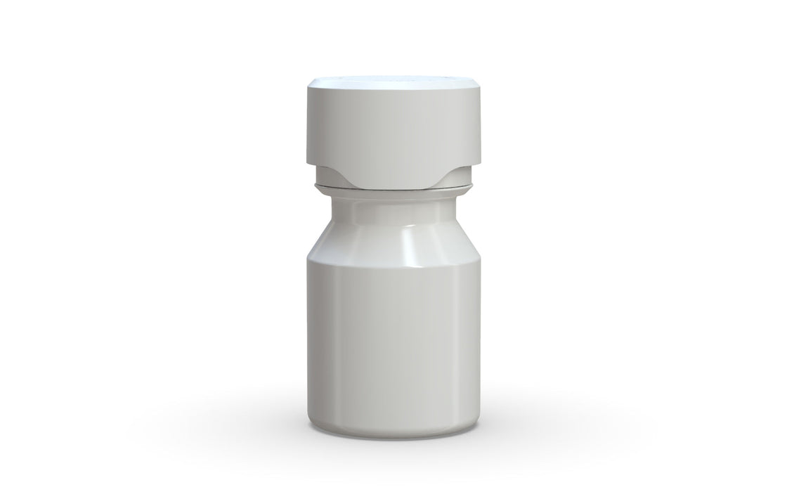 Chubby Gorilla Aviator Shot Bottle 30ml - White bottle & White Cap