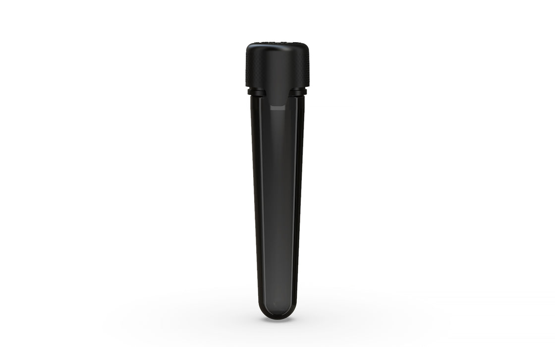 Aviator CR - Tube 100MM with Inner Seal & Tamper - Translucent Black with Opaque Black Lid