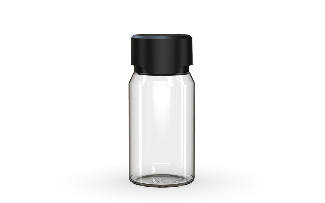 Chubby Gorilla Aviator Shot Bottle 60ml Mini - Clear bottle & Black Cap