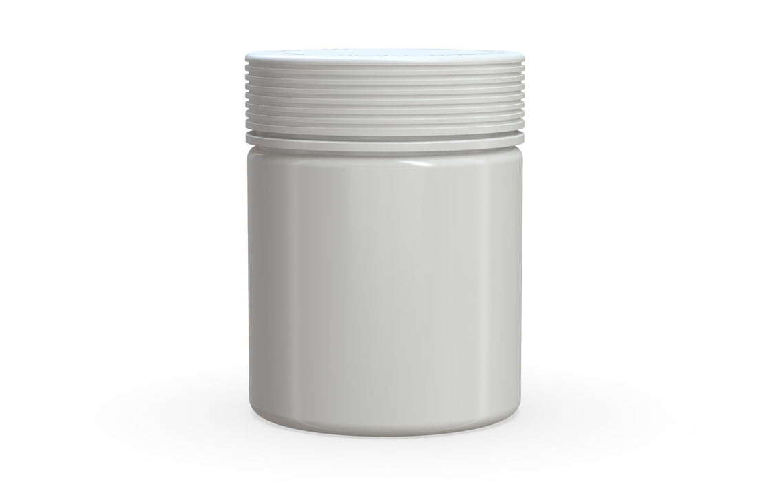 550CC/18.5FL.OZ Spiral CR - XL Container With Inner Seal & Tamper - Opaque White With Opaque White Lid