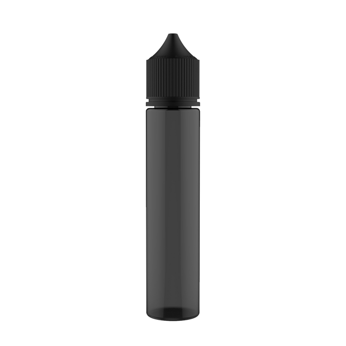 Chubby Gorilla - 75ML Unicorn Bottle - Transparent Black Bottle / Black Cap - V3 - Copackr.com
