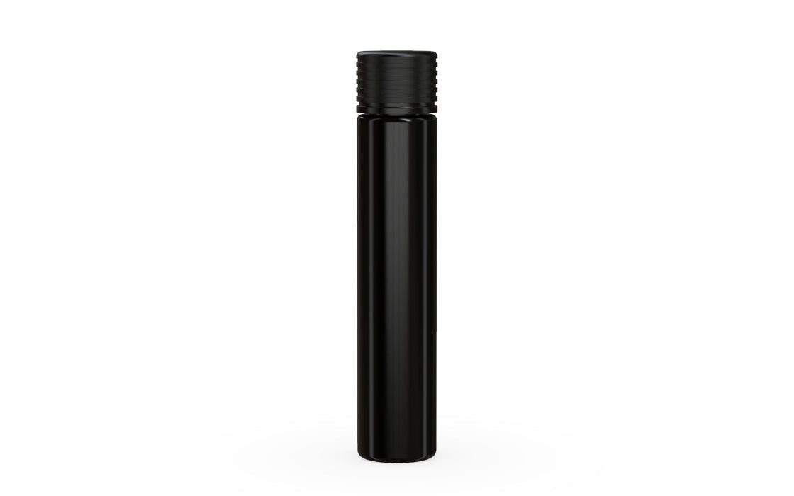 Spiral CR - Tube 115mm with Inner Seal & Tamper - Opaque Black with Opaque Black Lid