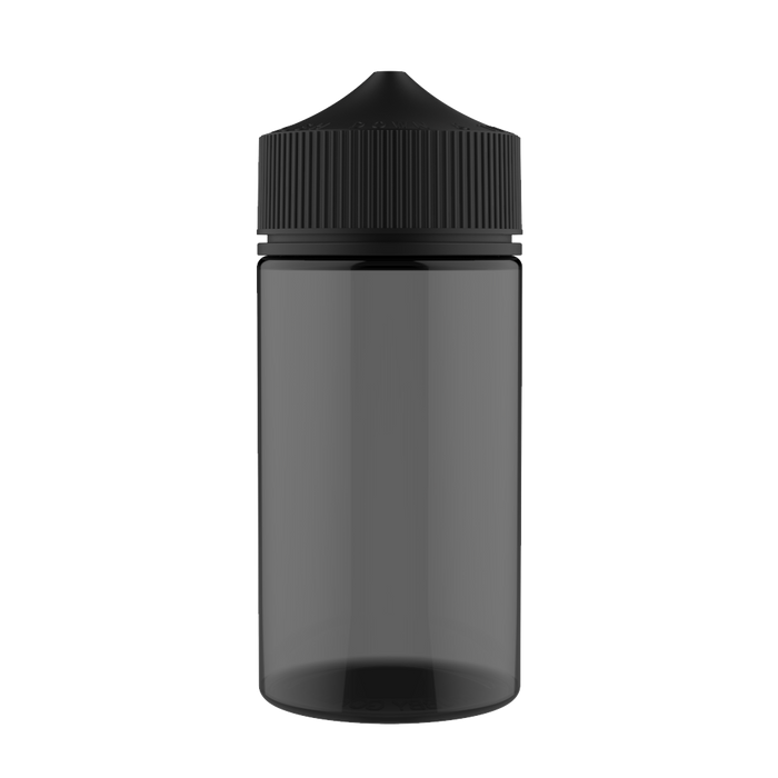 Chubby Gorilla - 200ML Unicorn Bottle - Transparent Black Bottle / Black Cap - V3 - Copackr.com