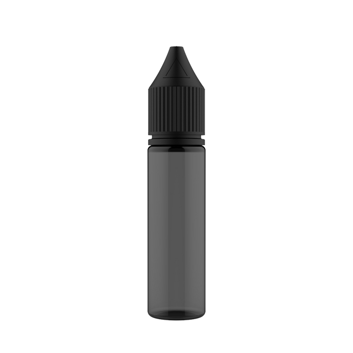 Chubby Gorilla - 20ML Unicorn Láhev - průhledná černá láhev / černý uzávěr - V3 - Copackr.com