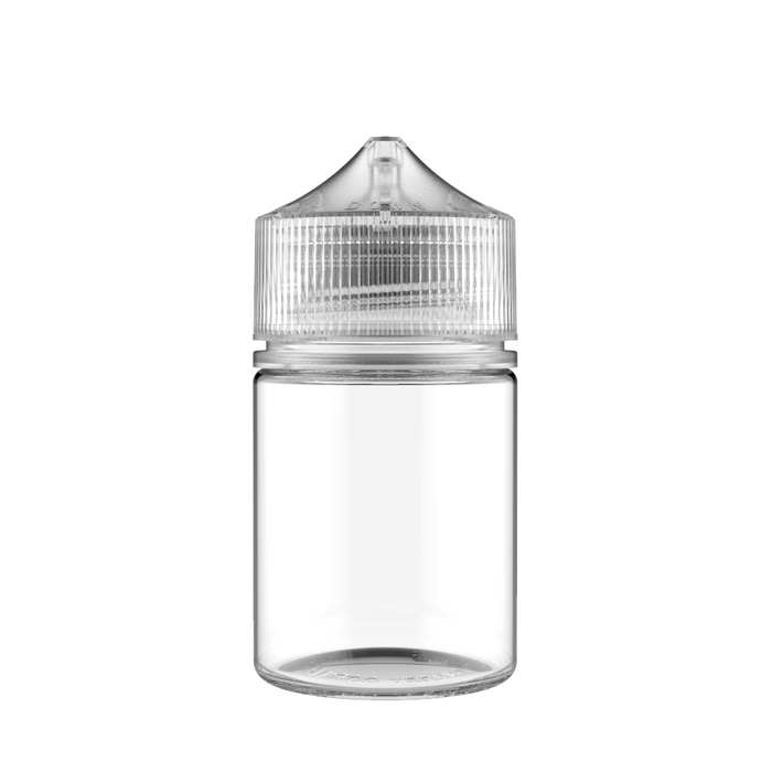 Chubby Gorilla - 60ML Stubby Unicorn Bottiglia - Bottiglia trasparente / Tappo naturale - V3 - Copackr.com