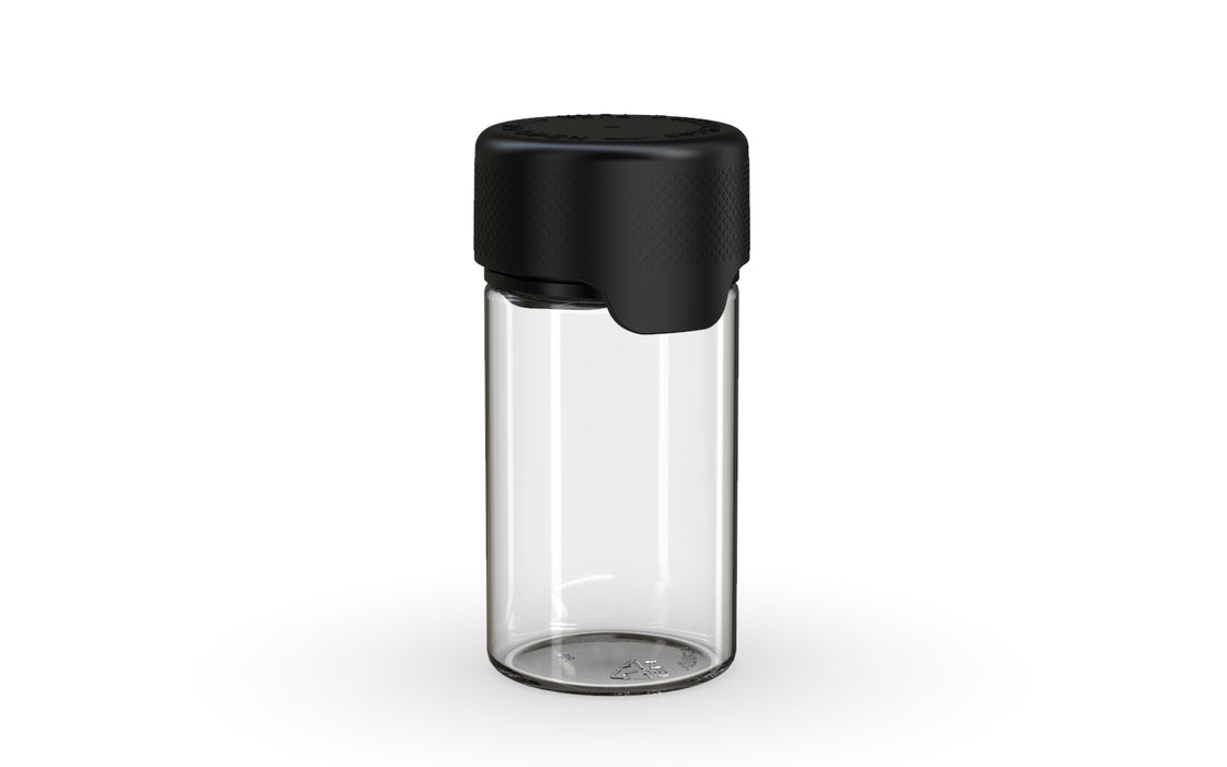 Chubby Gorilla - 60ML Aviator Mini Bottle - Clear Natural Bottle / Opaque Black Cap