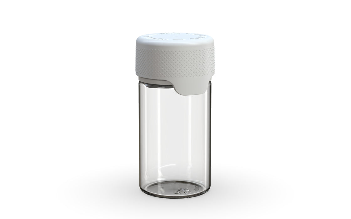 Chubby Gorilla - 60ML Mini Aviator Bottle - Clear Natural Bottle / Opaque White Cap