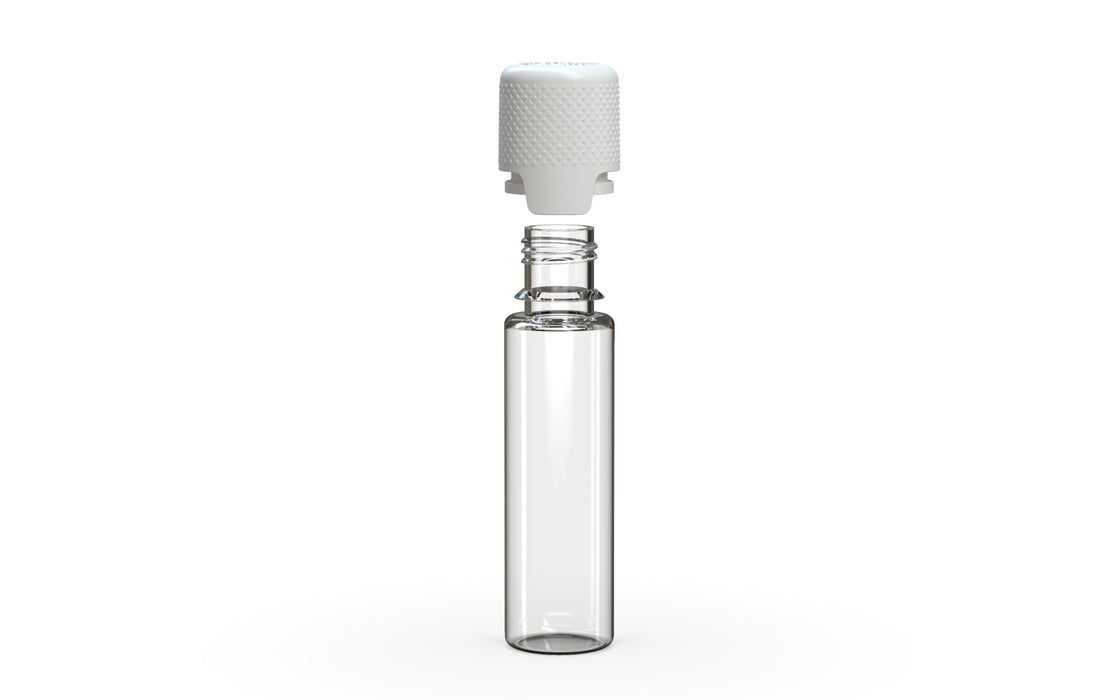 Chubby Gorilla - 20ML Aviator Bottle - Clear Natural Bottle / Opaque White Cap