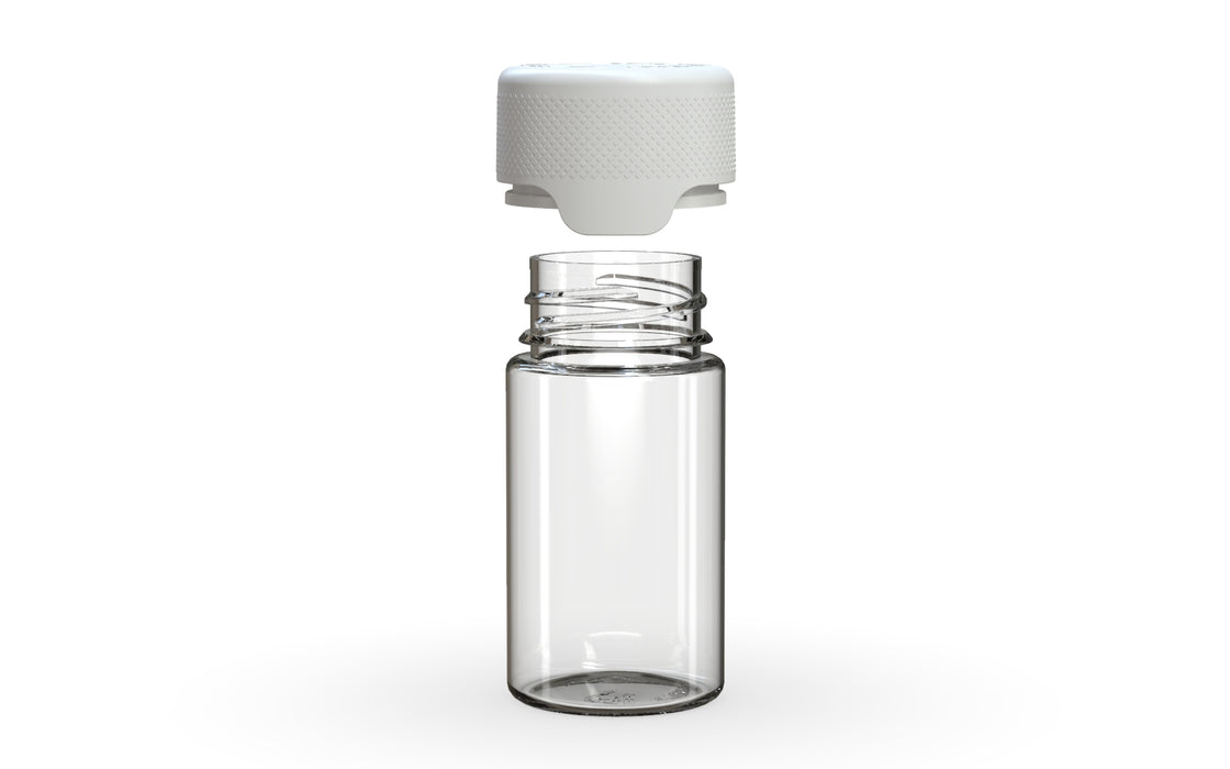 Chubby Gorilla - 60ML Mini Aviator Bottle - Clear Natural Bottle / Opaque White Cap