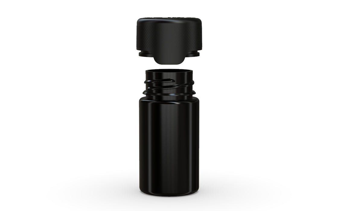Chubby Gorilla - 60ML Mini Aviator Bottle - Opaque Black Bottle / Opaque Black Cap