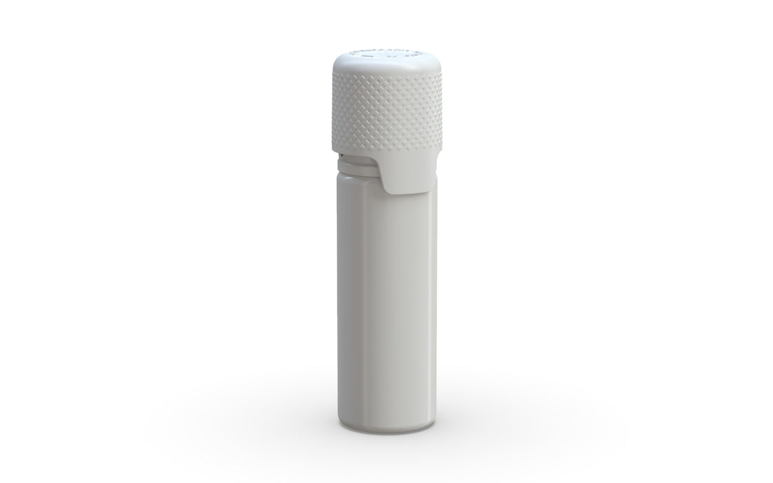 Aviator 16.5ML Bottle With Inner Seal & Tamper Evident Breakoff Band - Opaque White Bottle / Opaque White Cap
