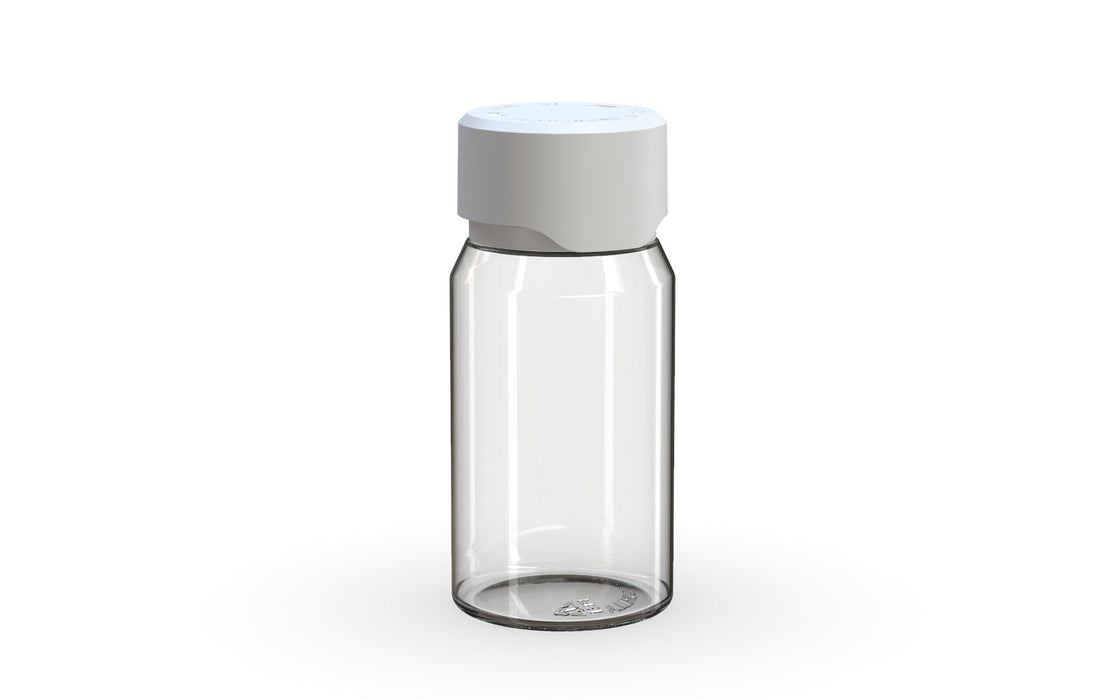 Chubby Gorilla Aviator Shot Bottle 60ml Mini - Clear bottle & White Cap