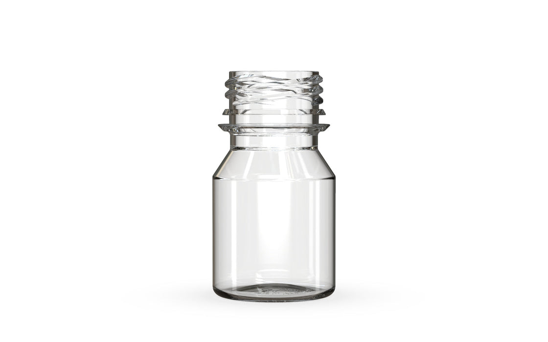 Chubby Gorilla Aviator Shot Bottle 30ml - Clear bottle & White Cap