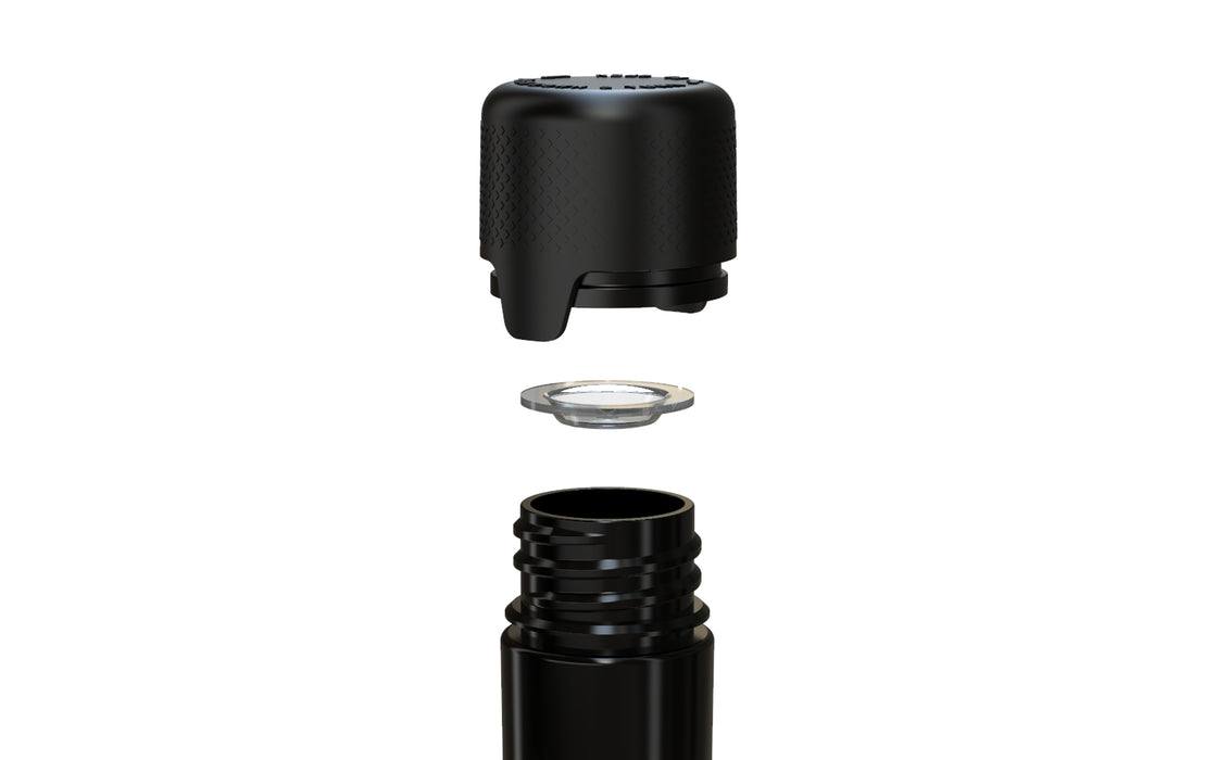 Aviator CR - Tube 120MM with Inner Seal & Tamper - Opaque Black with Opaque Black Lid