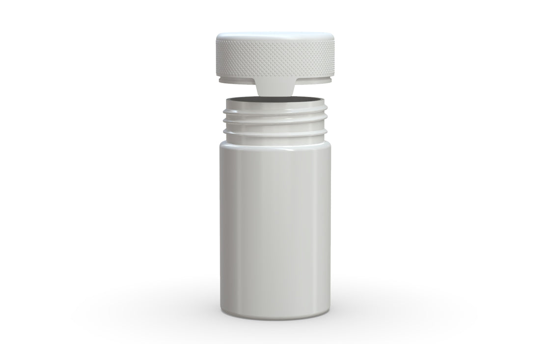 150CC/5OZ/150ML Aviator CR - Container With Inner Seal & Tamper - Opaque White With Opaque White Lid