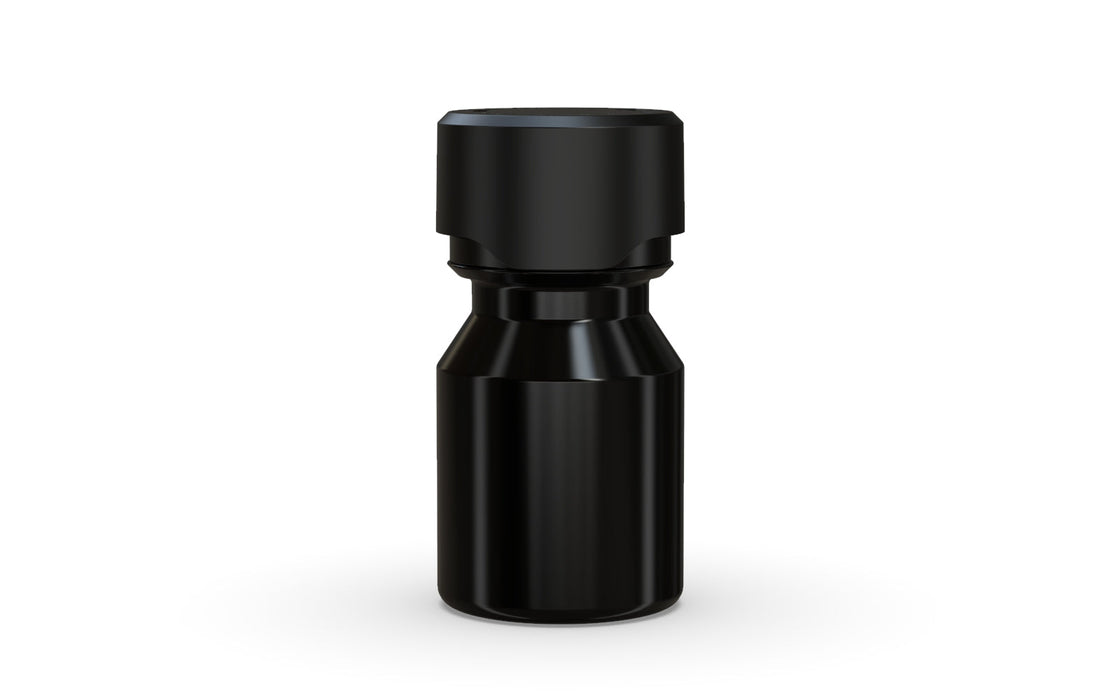 Chubby Gorilla Aviator Shot Bottle 30ml - Black bottle & Black Cap