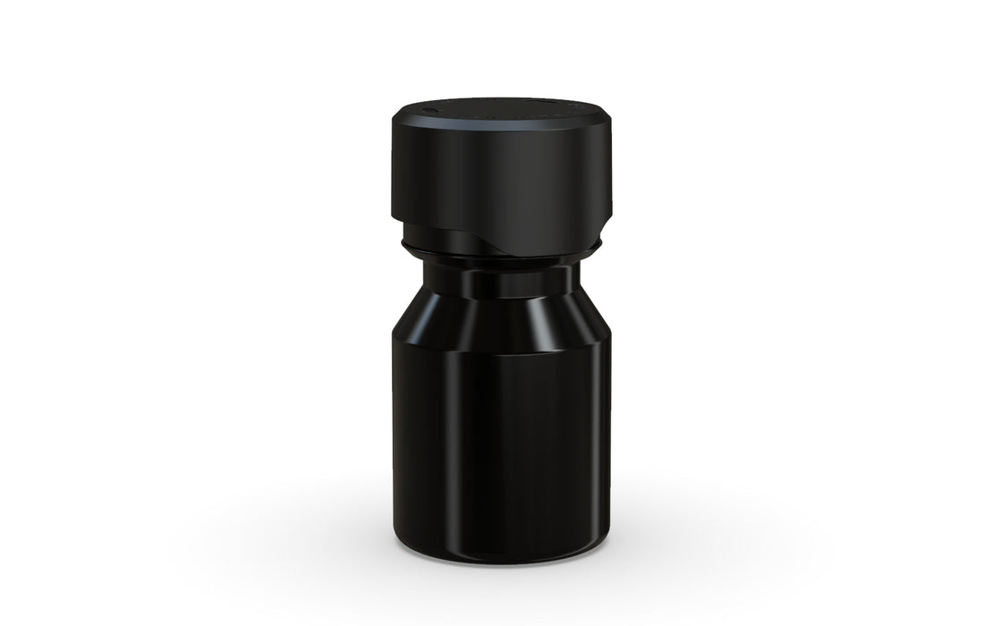 Chubby Gorilla Aviator Shot Bottle 30ml - Black bottle & Black Cap