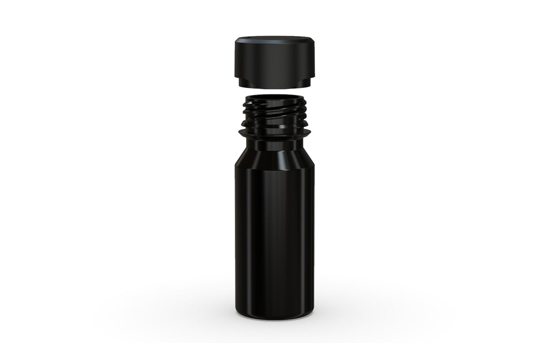 Chubby Gorilla Aviator Shot Bottle 60ml - Black bottle & Black Cap
