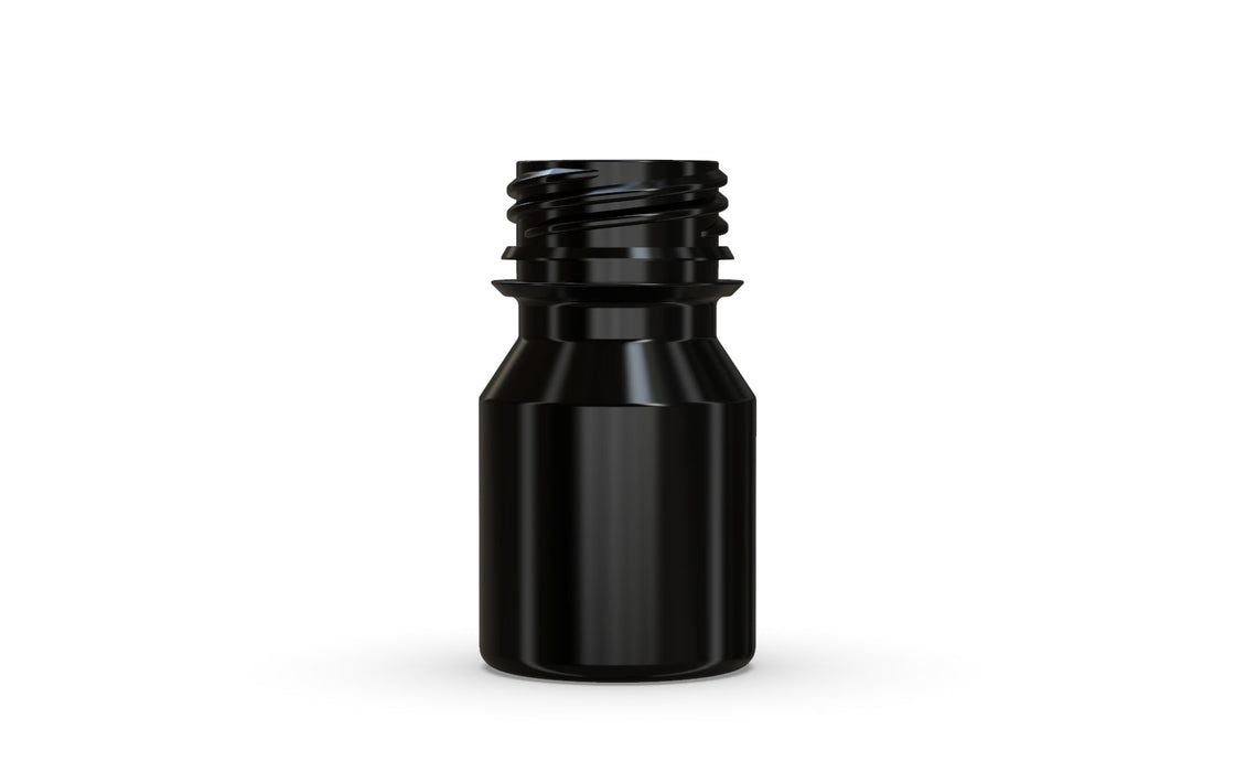 Chubby Gorilla Aviator Shot Bottle 30ml - Black bottle & Black Cap