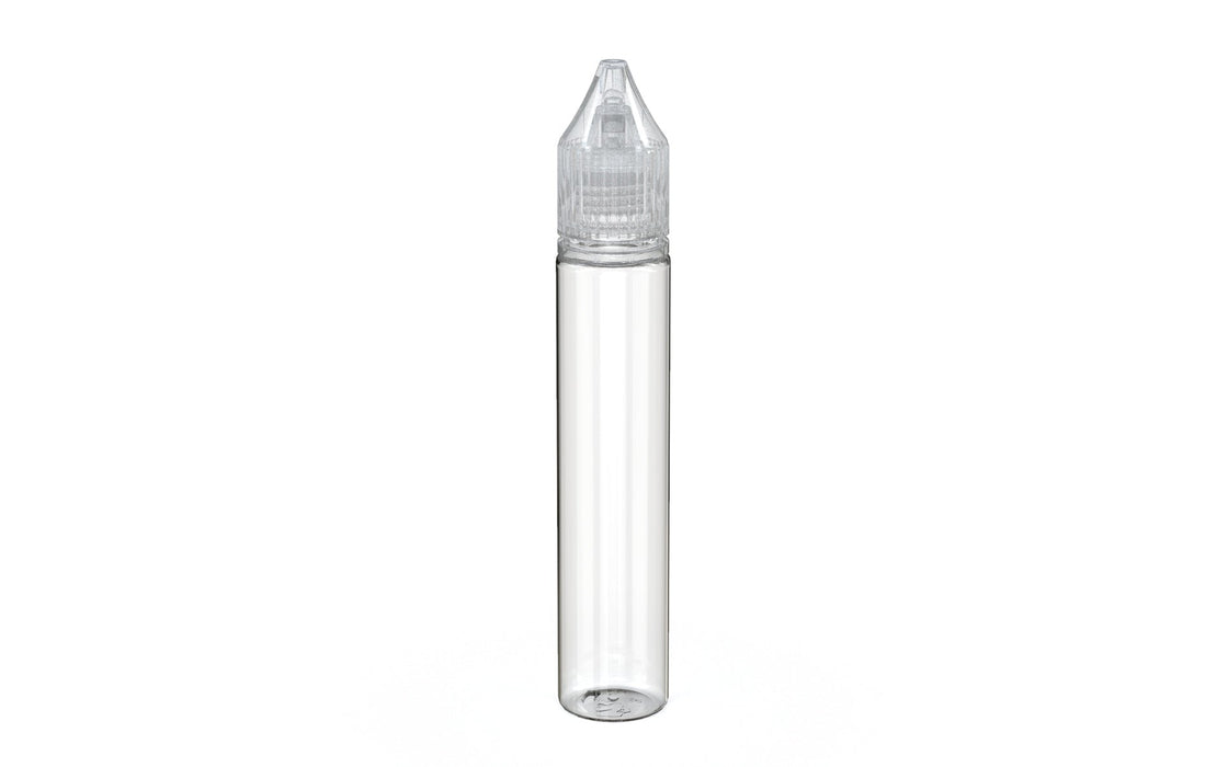 Chubby Gorilla - 30ML Production-Ready Unicorn Bottle - Clear Bottle / Clear Cap - V3 with Reducer
