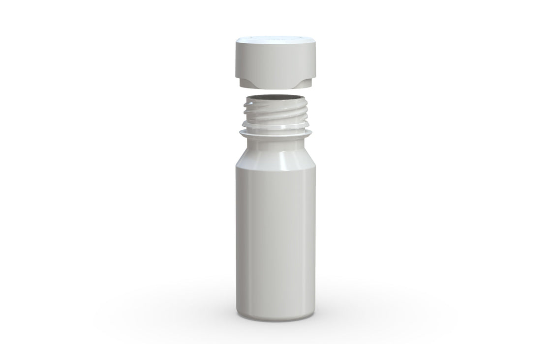Chubby Gorilla Aviator Shot Bottle 60ml - White bottle & White Cap