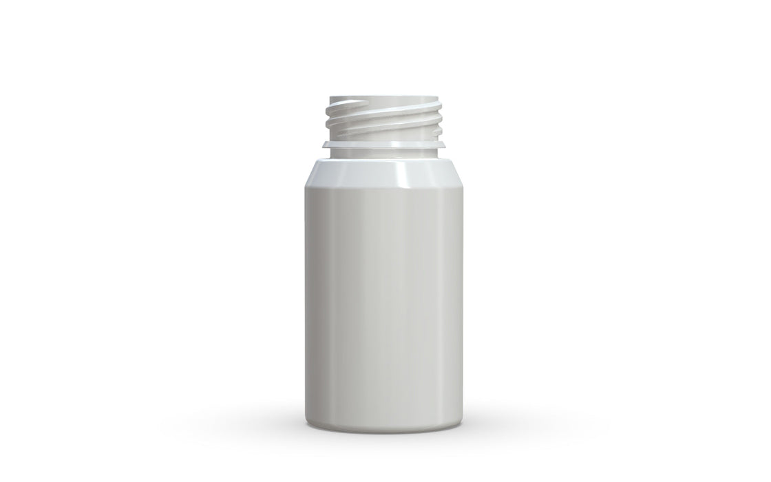 Chubby Gorilla Aviator Shot Bottle 60ml Mini - White bottle & White Cap
