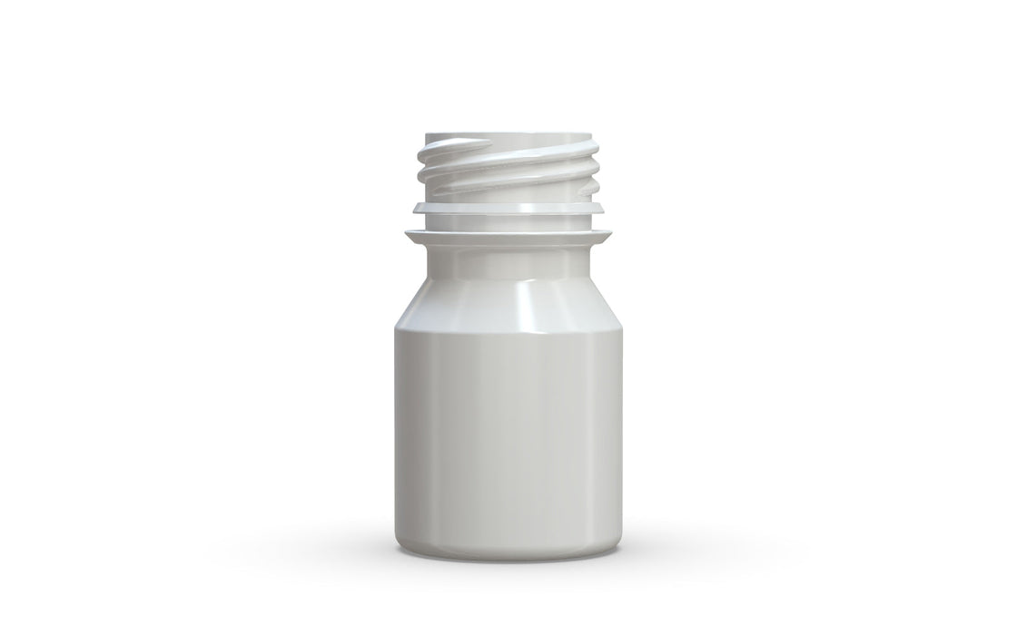 Chubby Gorilla Aviator Shot Bottle 30ml - White bottle & White Cap