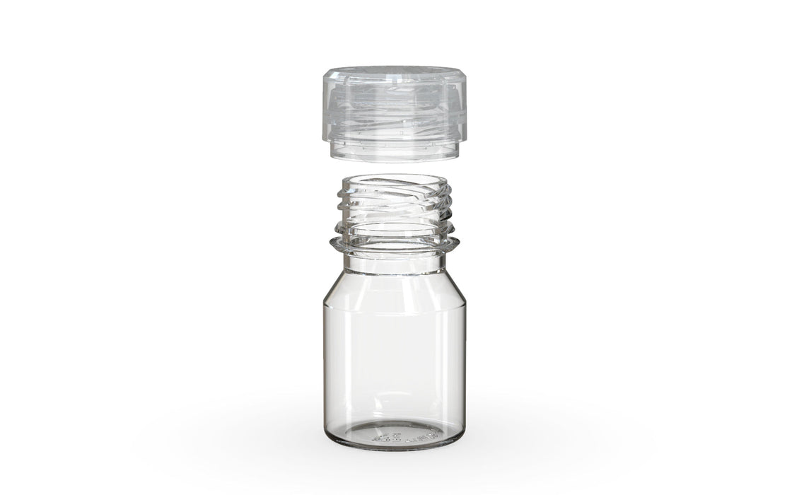 Chubby Gorilla Aviator Shot Bottle 30ml - Clear bottle & Clear Cap