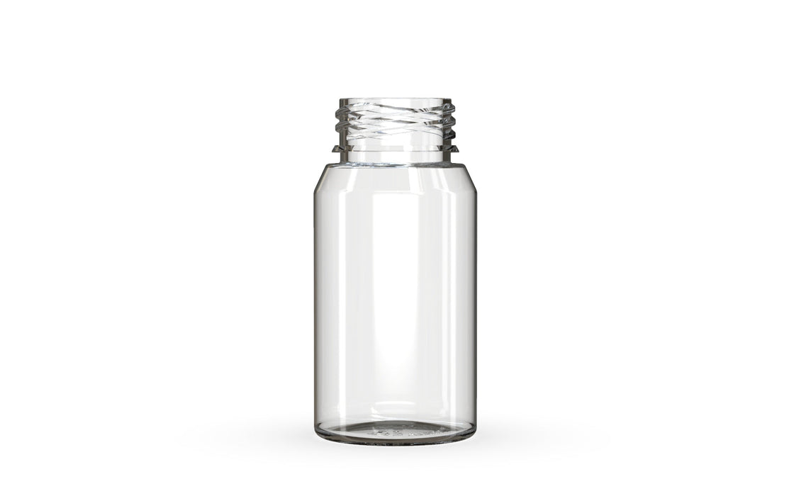 Chubby Gorilla Aviator Shot Bottle 60ml Mini - Clear bottle & Clear Cap