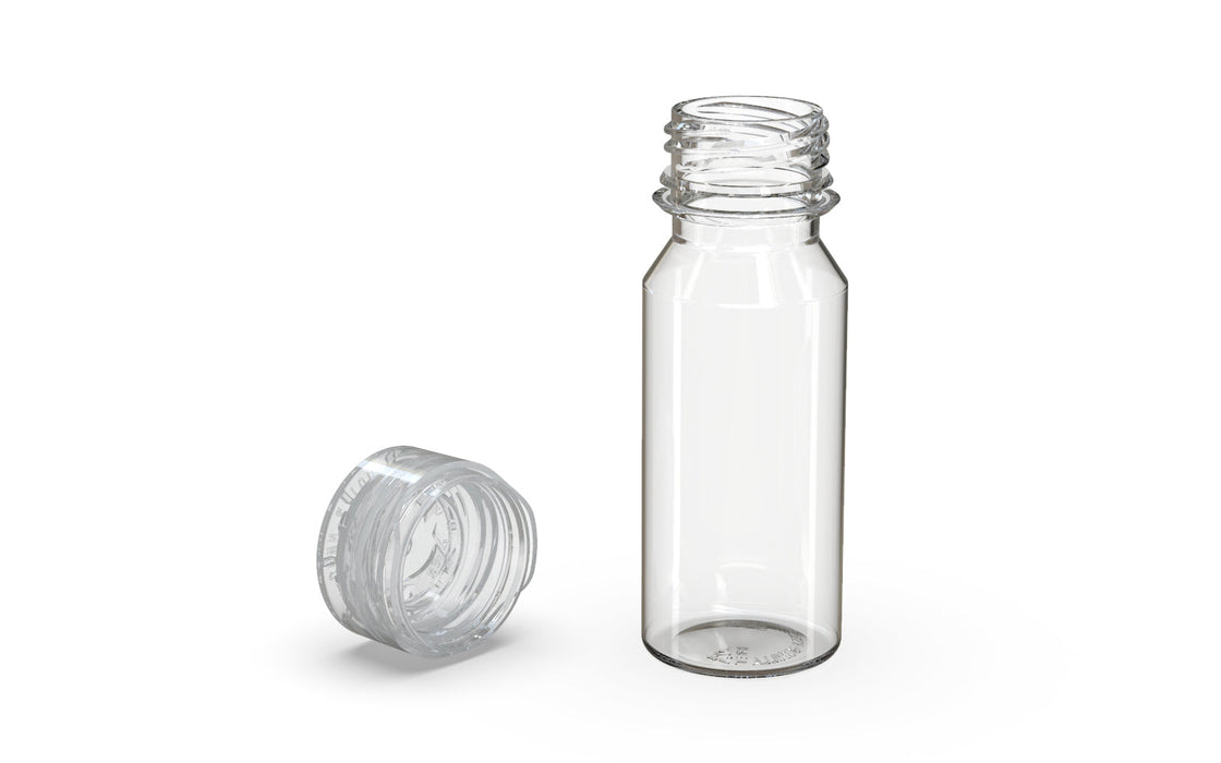 Chubby Gorilla Aviator Shot Bottle 60ml - Clear bottle & Clear Cap