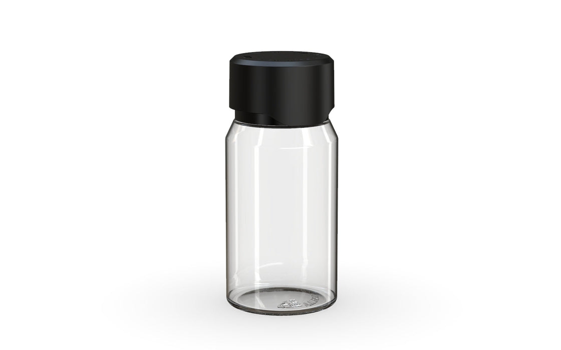 Chubby Gorilla Aviator Shot Bottle 60ml Mini - Clear bottle & Black Cap