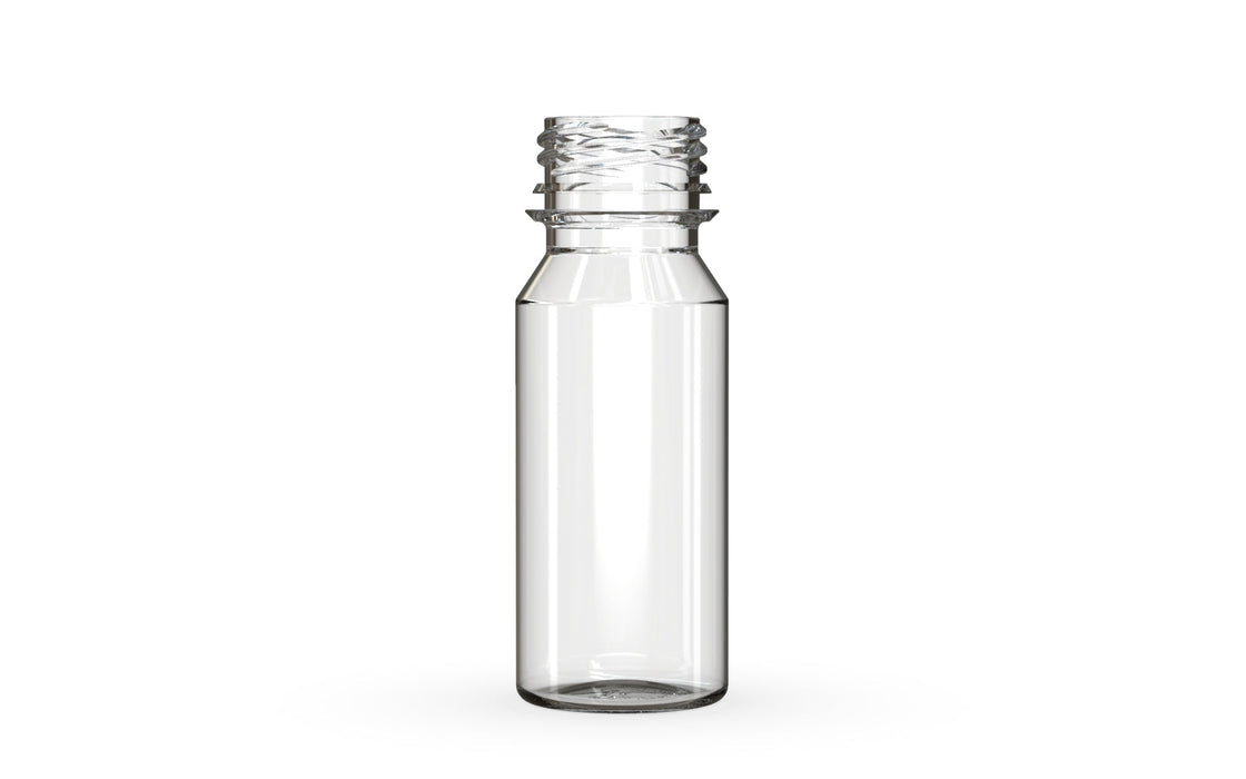 Chubby Gorilla Aviator Shot Bottle 60ml - Clear bottle & Black Cap