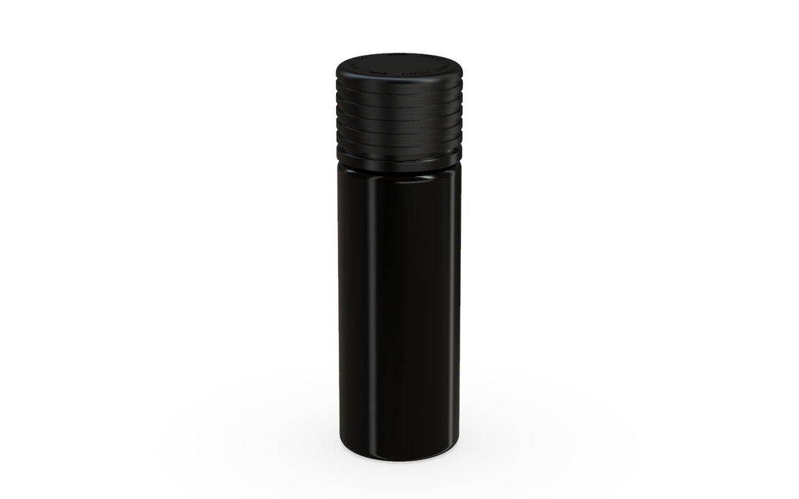 Spiral CR - Tube 65mm with Inner Seal & Tamper - Opaque Black with Opaque Black Lid