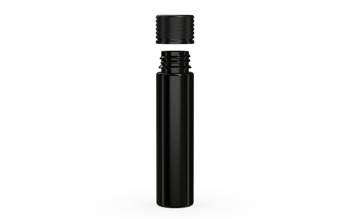 Spiral CR - Tube 95mm with Inner Seal & Tamper - Opaque Black with Opaque Black Lid