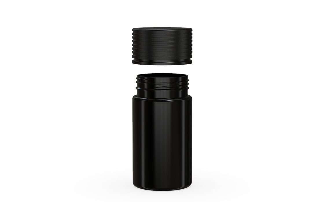 Chubby Gorilla - 60ML Mini Spiral Bottle - Opaque Black Bottle / Opaque Black Cap