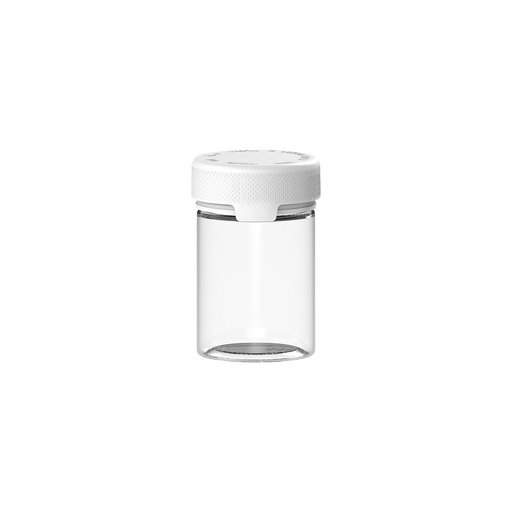 120CC/4FL.OZ/120ML Aviator CR - Container With Inner Seal & Tamper - Clear Natural With Opaque White Lid - Copackr.com