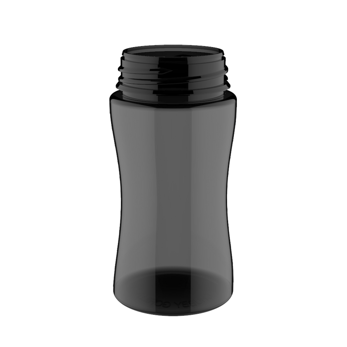Chubby Gorilla - 200ML Unicorn Bottle - Transparent Black Bottle / Black Cap - V3 - Copackr.com
