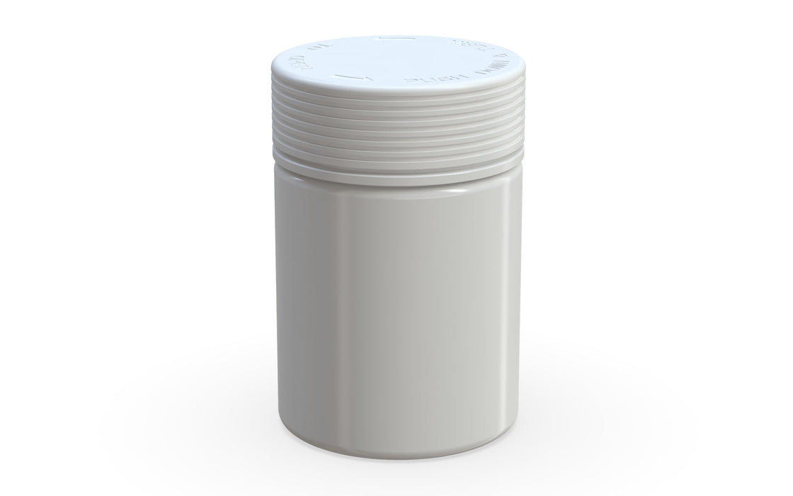 650CC/21.5FL.OZ Spiral CR - XL Container With Inner Seal & Tamper - Opaque White Container With Opaque White Lid