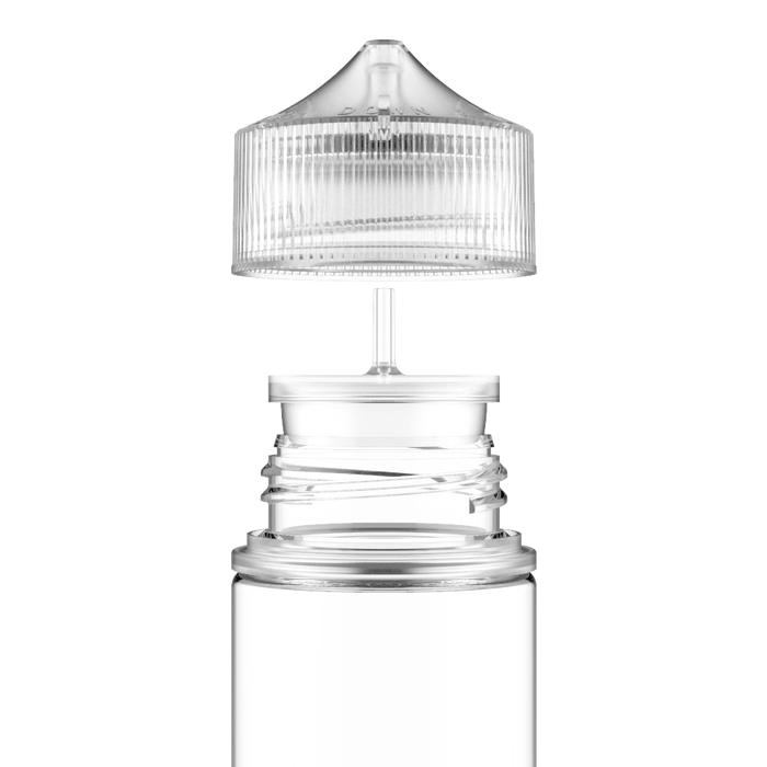 Chubby Gorilla - 120ML Unicorn Bottle - Clear Bottle / Natural Cap - V3 - Copackr.com