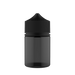 Chubby Gorilla 60ML Stubby Unicorn Bottle - Black Transparent Bottle / Black Cap - V3 - Copackr.com