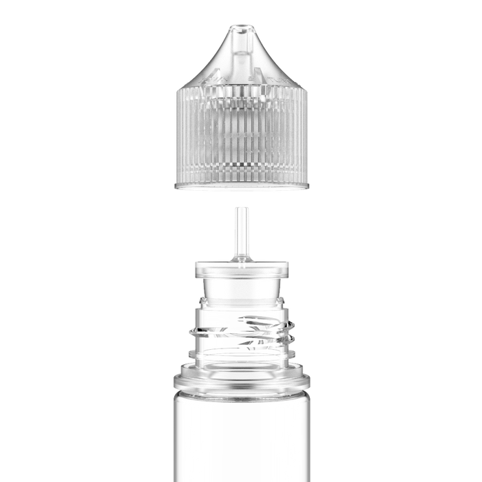 Chubby Gorilla Chubby Gorilla - 30ML Stubby Unicorn Bottle - Clear Bottle / Natural Cap - V3