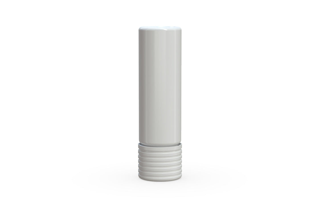 510 Cartridge Spiral CR Container Flat Top - Opaque White With Opaque White Lid