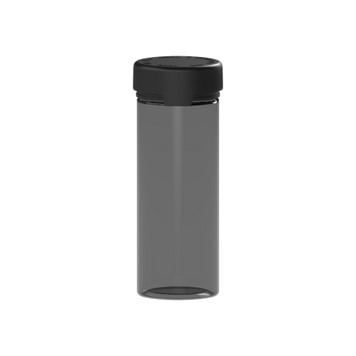 240CC/8FL.OZ/240ML Aviator CR - Container With Inner Seal & Tamper - Translucent Black With Opaque Black Lid - Copackr.com