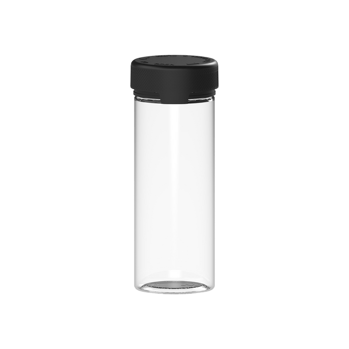 240ML Aviator CR - Container - Clear Natural With Opaque Black Lid - Copackr.com